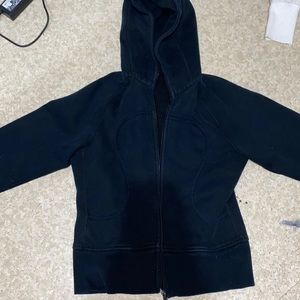 Black Lululemon zip-up hoodie perfect condition